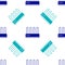 Blue Router and wi-fi signal icon isolated seamless pattern on white background. Wireless ethernet modem router