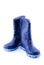 Blue rubber boots