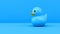 blue rubber duck