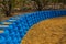 Blue Rubber Tires Used As Bumpers For Small Children at Desert P