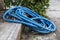 Blue rubber tube