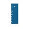 Blue Ruler icon isolated on transparent background. Straightedge symbol.