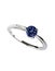 Blue sapphire diamond ring