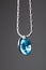 blue sapphire pendant