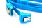 Blue SATA cable connectors