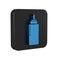 Blue Sauce bottle icon isolated on transparent background. Ketchup, mustard and mayonnaise bottles with sauce for fast