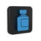 Blue Sauce bottle icon isolated on transparent background. Ketchup, mustard and mayonnaise bottles with sauce for fast