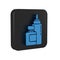 Blue Sauce bottle icon isolated on transparent background. Ketchup, mustard and mayonnaise bottles with sauce for fast