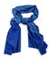 Blue scarf of pashmina isolated