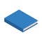 Blue school new book icon, isometric style