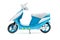 Blue scooter