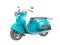 Blue scooter motorbike. Isolated illustration. vespa bike.