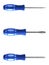 Blue Screwdrivers isolated