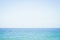 Blue sea blue sky horizon minimal peacefulness concept idea for holiday clean air