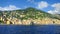 Blue sea at Camogli, Riviera, Italy