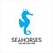 Blue Sea Horses emblem icon logo