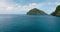 Blue Sea and Islands in El Nido, Palawan.