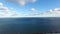 Blue Sea sky and Clouds by aerial drone