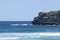 Blue sea in a sunny day at Bondi Beach Sydney Australia