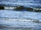 Blue sea waves , North sea beach, Friesland