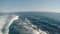 Blue sea waves seen from a sailing boat -