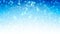 Blue seamless Abstract background with flying snow and snowflakes. Looped motion graphic.
