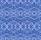 Blue seamless lace fabric