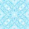 Blue seamless pattern. Artistic delicate soap bubb