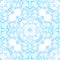 Blue seamless pattern. Artistic delicate soap bubb