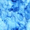 Blue seamless watercolor pattern. Splashes of paint on paper..