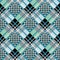 Blue Serenity White Diamond tartan with Chessboard Background Vector Illustration