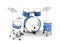 Blue set of drums