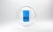 Blue Setting on smartphone icon isolated on grey background. Adjusting, service, setting, maintenance, repair, fixing