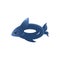 Blue shark inflatable ring - pool water safety equipment in the shape of a fish