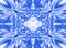 Blue shattered kaleidoscope pattern