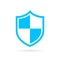 Blue shield protection vector icon
