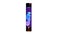 Blue shining lava lamp on white bg, isolated - object 3D illustration