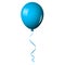Blue shiny balloon