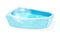 Blue shiny bath with water. Bathroom, washroom interior object for home, hotel, wellness center.