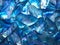 Blue shiny iridescent pearl background with waves