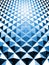 Blue shiny triangle background 3d illustration