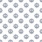 Blue ship anchor and wheel on white background vector seamless pattern design.