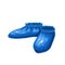 Blue shoe covers icon,