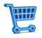 Blue shopping cart icon