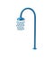 Blue shower icon