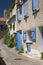 Blue shutters in Marseille, Provence, France on the Mediterranean Sea