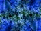 Blue Silk Fractal Blanket