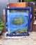 Blue silk screen printing frame