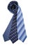 Blue silk ties