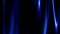 Blue silky abstract curtain